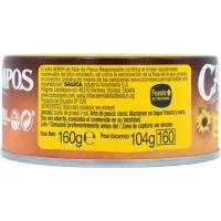 Tonyina clara en oli de gira-sol CAMPOS, llauna 160 g