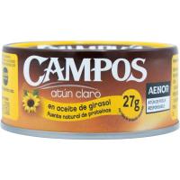 Tonyina clara en oli de gira-sol CAMPOS, llauna 160 g