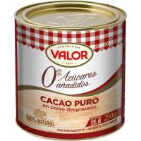 Cacau pur VALOR, llauna 250 g