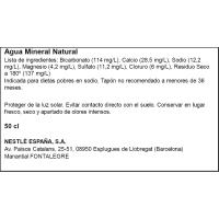 Agua mineral VILADRAU, botellín tapón sport 50 cl