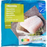 Filets de bacallà EROSKI, bossa 450 g