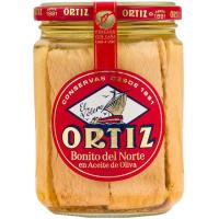 Bonítol de nord en oli d`oliva ORTIZ, flascó 400 g