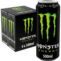 Bebida energética MONSTER GREEN, pack 4x50 cl