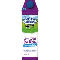 Llet semidesnatada sense lactosa ASTURIANA, brik 1 litre