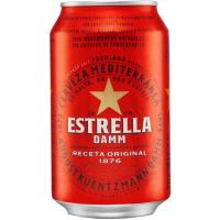 Cervesa ESTRELLA DAMM, llauna 33 cl