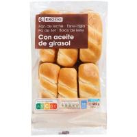 Pan de leche EROSKI, 12 unid., paquete 480 g