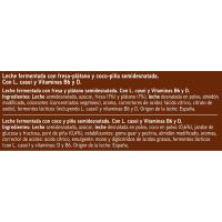 Activita gust de maduixa-plàtan-coco-pinya EROSKI, pack 12x100 ml