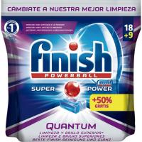 Lavavajillas máquina FINISH QUANTUM  MAX, bolsa 18+10 dosis