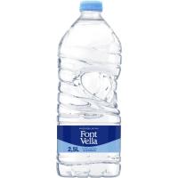 Agua mineral FONT VELLA, botella 2,5 litros