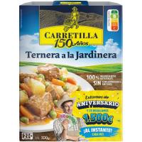 Ternera a la jardinera CARRETILLA, bandeja 275 g