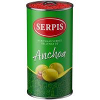 Olives farcides d`anxova EL SERPIS, llauna 150 g