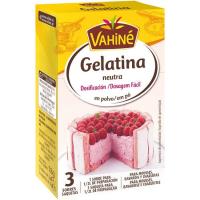 Gelatina neutra en polvo VAHINÉ, caja 18 g