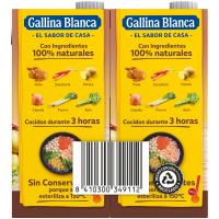 Brou casolà de pollastre GALLINA BLANCA, pack 4x1 litre