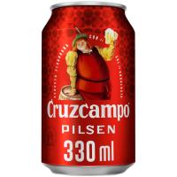 Cerveza CRUZCAMPO, lata 33 cl