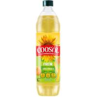 Oli de gira-sol especial per a fregir COOSOL, ampolla 1 litre