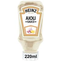 Salsa alioli HEINZ, bocabajo 220 g