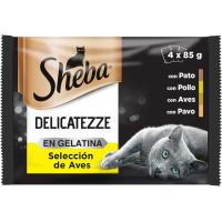 D'au en gelatina SHEBA, pack 4x85 g