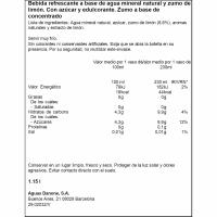 Agua con zumo de limón FONT VELLA, botella 1,15 litros