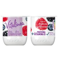 Yogur desnatado de fr. del bosque DANONE Vitalínea, pack 4x120 g