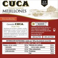 Mejillón en escabeche 6/8 piezas CUCA, lata 115 g