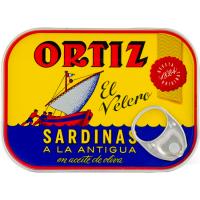 Sardina en oli d`oliva a l`antiga ORTIZ, llauna 140 g