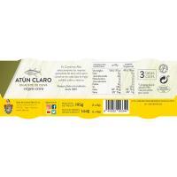 Tonyina clara en oli verge ALBO, pack 3x65 g