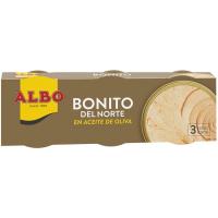 Bonítol en oli d`oliva ALBO, pack 3x65 g