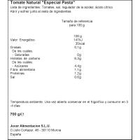 Tomàquet natural especial pastura CIRI, flascó 700 g