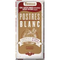 Xocolate blanc sense sucre per a postres TORRAS, tauleta 200 g