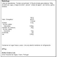 Quètxup FLAVOUR BIO, dosificador 275 g