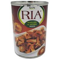 Rovellones naturals en trossos RIA, flascó 200 g