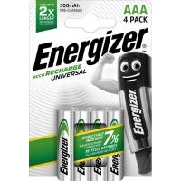 Pila recargable HR03 (AAA) 500 mAh ENERGIZER, pack 4 uds