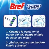 Limpiador wc duo activo natur BREF, pack 2x50 g