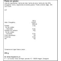 Fídeos Capelli D`Angelo sin gluten SCHAR, caja 250 g