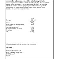 Condiment de espaguetti DUCROS, flascó 32 g