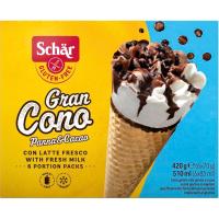 Helado gran cono sin gluten SCHAR, caja 420 g