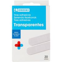 Apósito transparente EROSKI, caja 20 uds