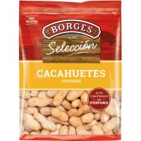 Cacauets amb pela torrats BORGES, bossa 350 g