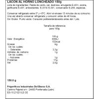 Lacon de porc al forn loncheado PAJARIEL, 150g