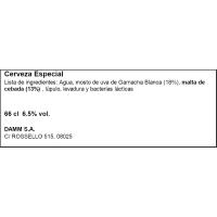 Cerveza de Navidad ESTRELLA DAMM, botellín 66 cl Cerveza de Navidad ESTRELLA DAMM, botellín 66 cl