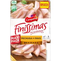 Pechuga de pavo braseada CAMPOFRÍO FINÍSSIMAS, bandeja 180 g
