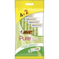 Maquinilla desechable BIC Pure Lady, pack 4+2 uds.