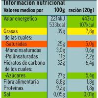 Xocolata 72% cacau-llavors EROSKI, tauleta 100 g