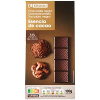 Xocolata negra 74% cacau EROSKI, tauleta 100 g