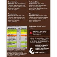 Xocolata negra 74% cacau EROSKI, tauleta 100 g