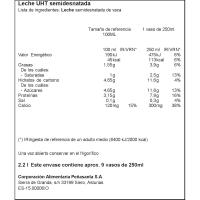 Llet semidesnatada ASTURIANA, ampolla 2,2 litres