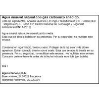 Aigua amb gas FONTER, botellín 50 cl