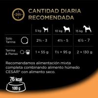 Alimento húmedo de la Huerta para perro CÉSAR, pack 4x150 g