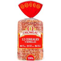 Pan de molde 12 cereales-semillas OROWEAT, paquete 590 g