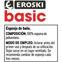 Esponja suau EROSKI basic, pack 2 u.